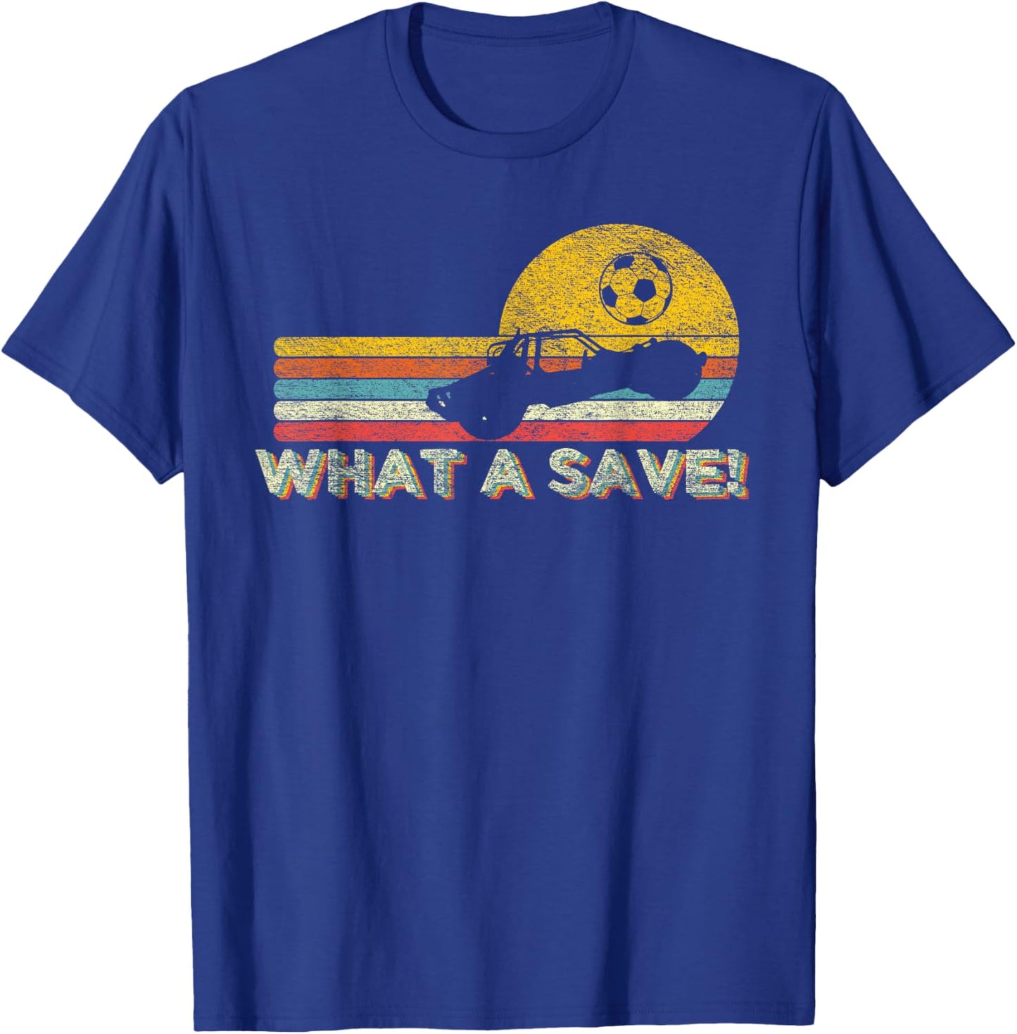 What a Rescue Vintage Retro Rocket Soccer Car League T-Shirt - T-Shirt | Royal