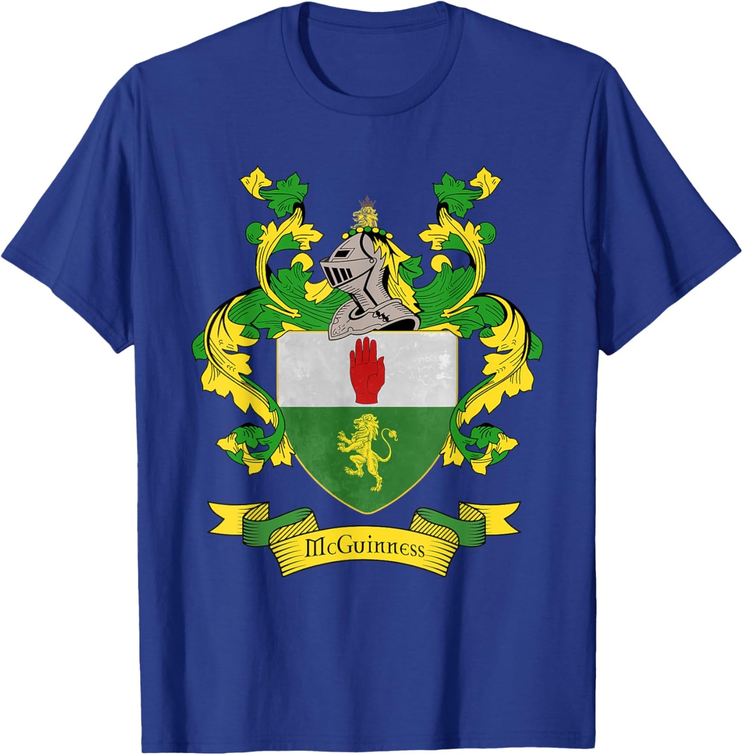 McGuinness Coat of Arms | McGuinness Surname Family Crest T-Shirt - T-Shirt | Royal