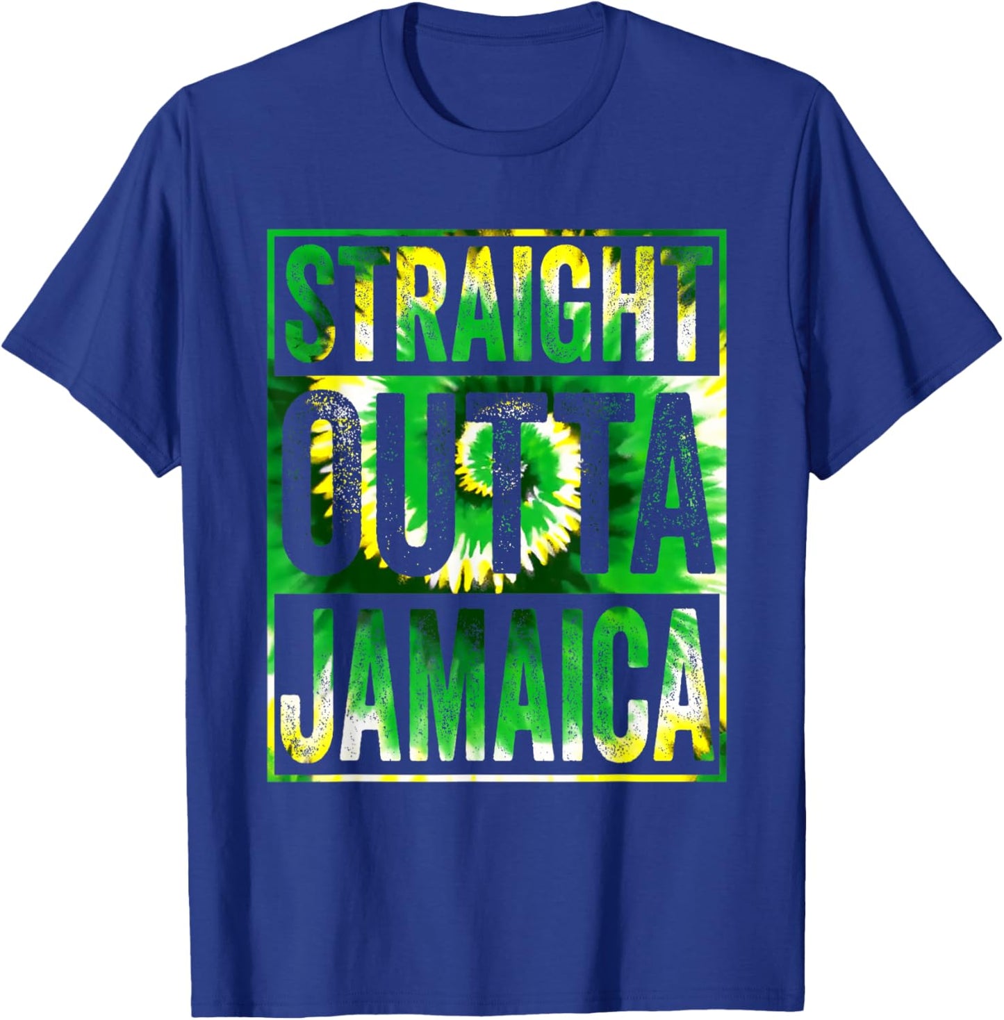 Straight Outta Jamaica Girls Trip 2022 Weddin Party Tie Dye T-Shirt - T-Shirt | Royal