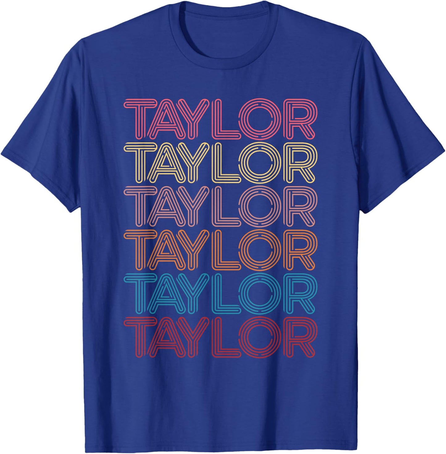 Retro Taylor First Name Vintage Taylor T-Shirt - T-Shirt | Royal