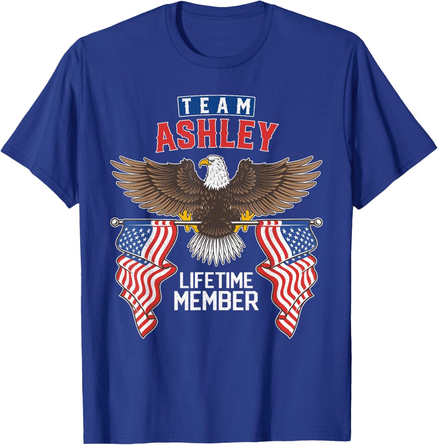 Team Ashley Lifetime Member T-Shirt - T-Shirt | Royal