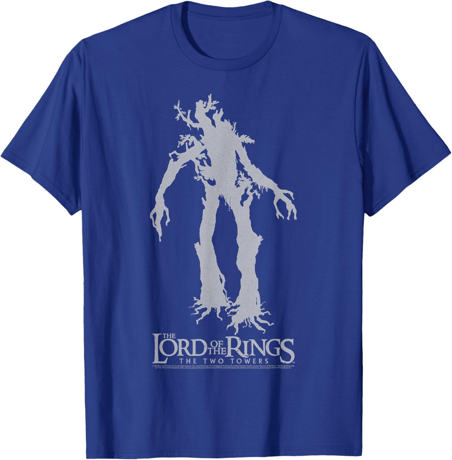Lord Of The Rings Ents Silhouette Logo T-Shirt - T-Shirt | Royal