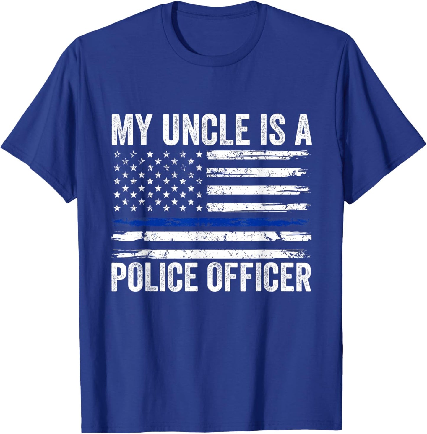 My Uncle Is A Police Officer Niece Nephew Police Uncle Kids T-Shirt - T-Shirt | Royal