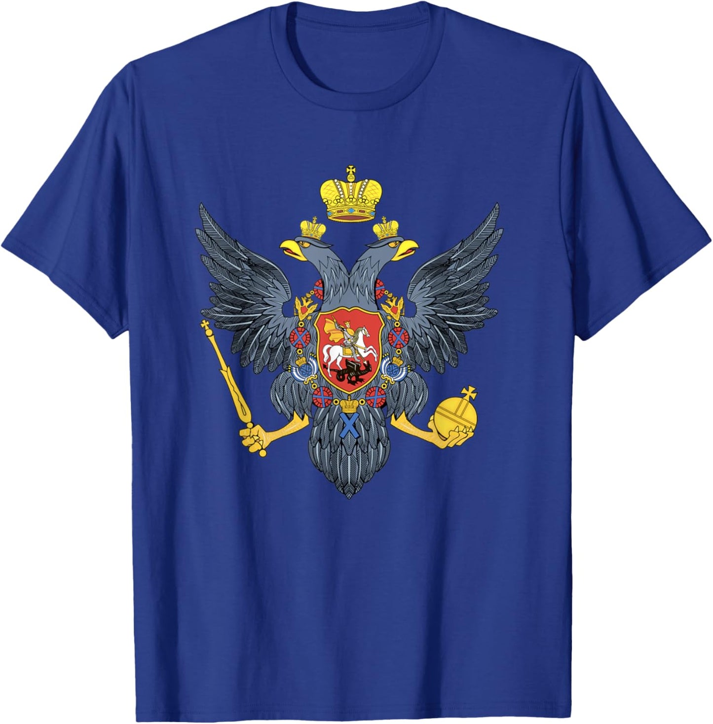 Double Headed Eagle Russian Coat Of Arms Russia T-Shirt - T-Shirt | Royal