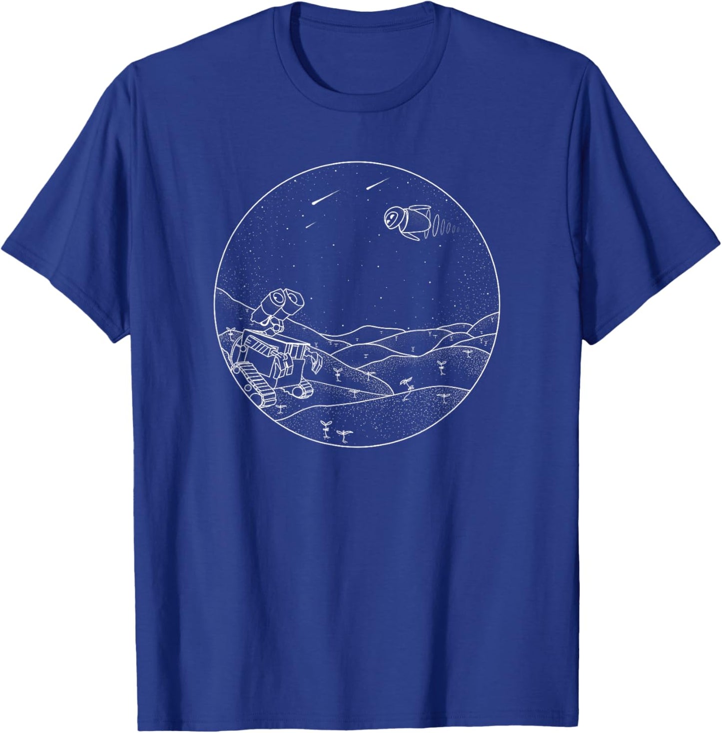 Disney Pixar Wall-E Celestial Night EVE Flight T-Shirt - T-Shirt | Royal