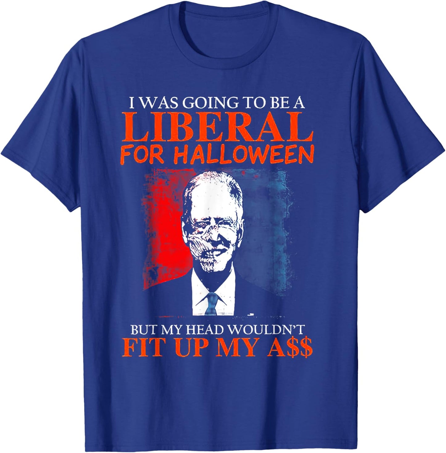 Biden I Was Going To Be A Liberal For Halloween Zombie T-Shirt - T-Shirt | Royal