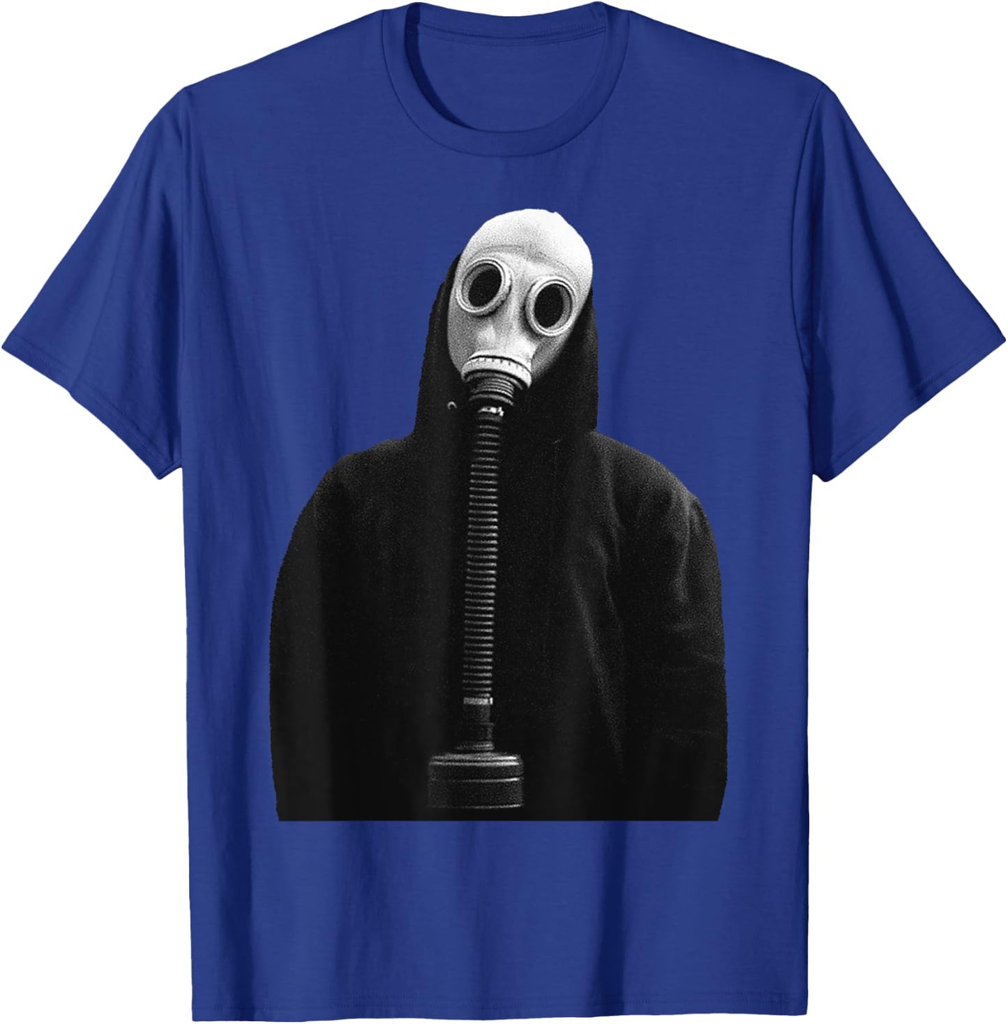Eagerlys The Man in Black Wearing Gas Mask Vintage T-Shirt - T-Shirt | Royal