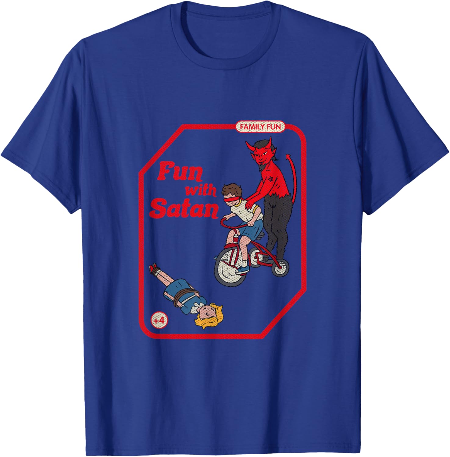 Fun With Satan Vintage Childgame Horror Goth Punk Premium T-Shirt - T-Shirt | Royal