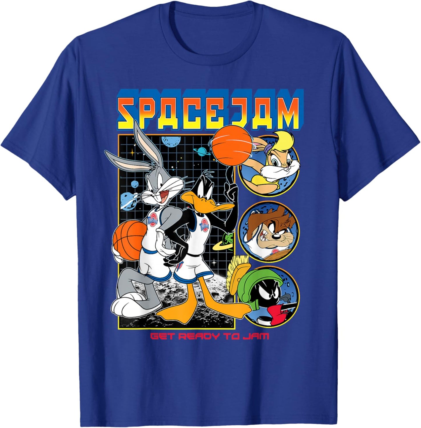 Space Jam Get Ready To Jam T-Shirt - T-Shirt | Royal