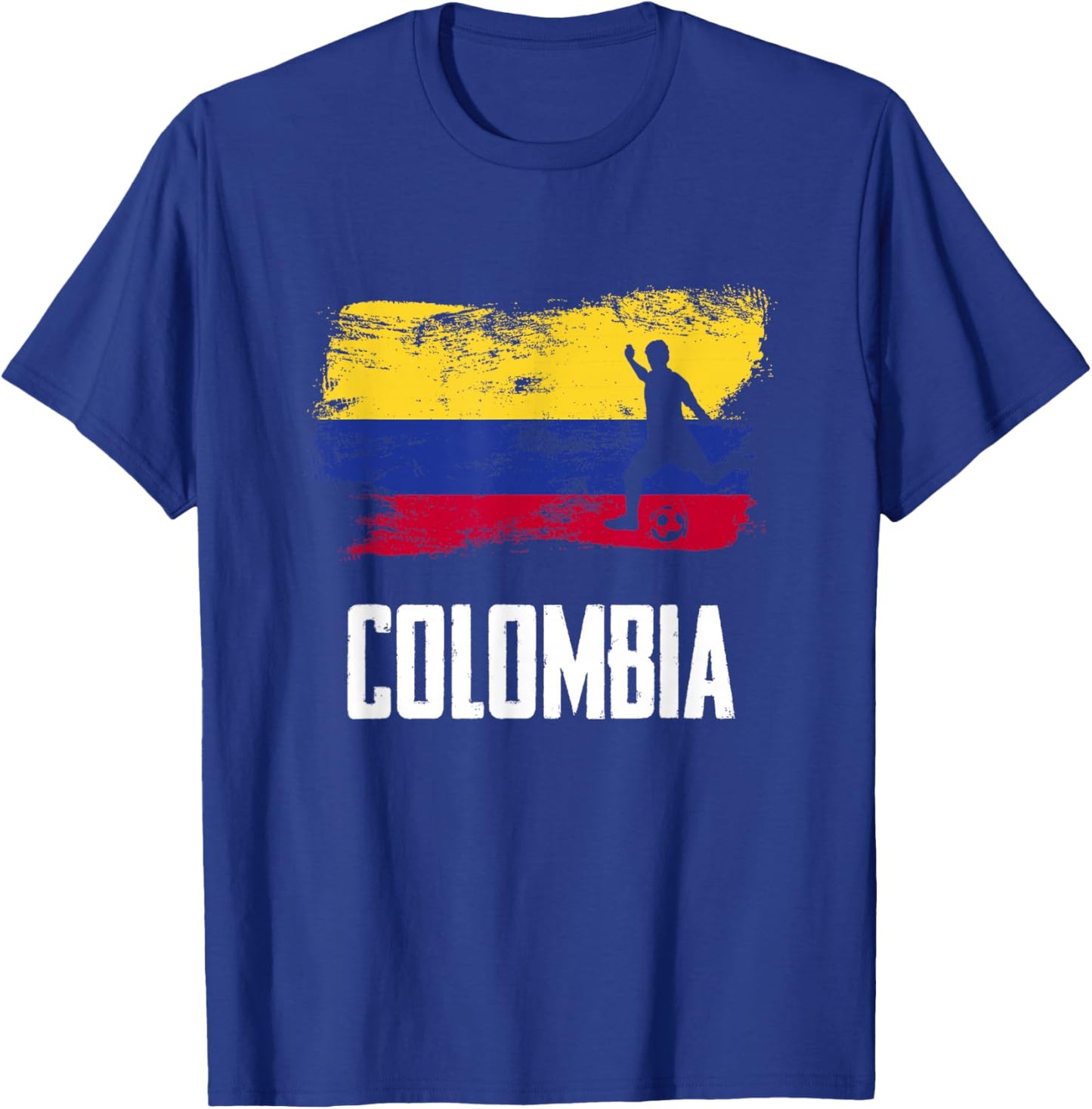 Colombia Flag Jersey Colombian Soccer Team Colombian T-Shirt - T-Shirt | Royal