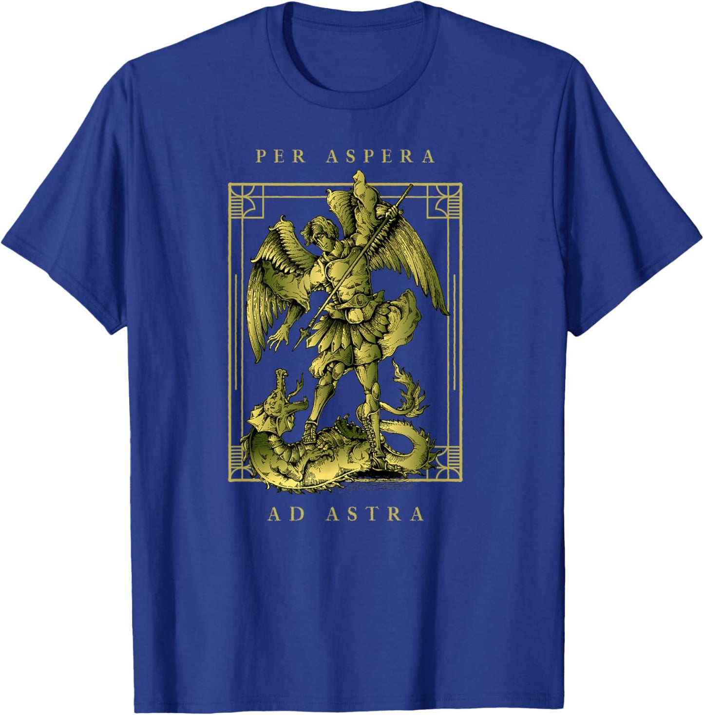 Per Aspera Ad Astra Through Adversity To The Stars Latin T-Shirt - T-Shirt | Royal