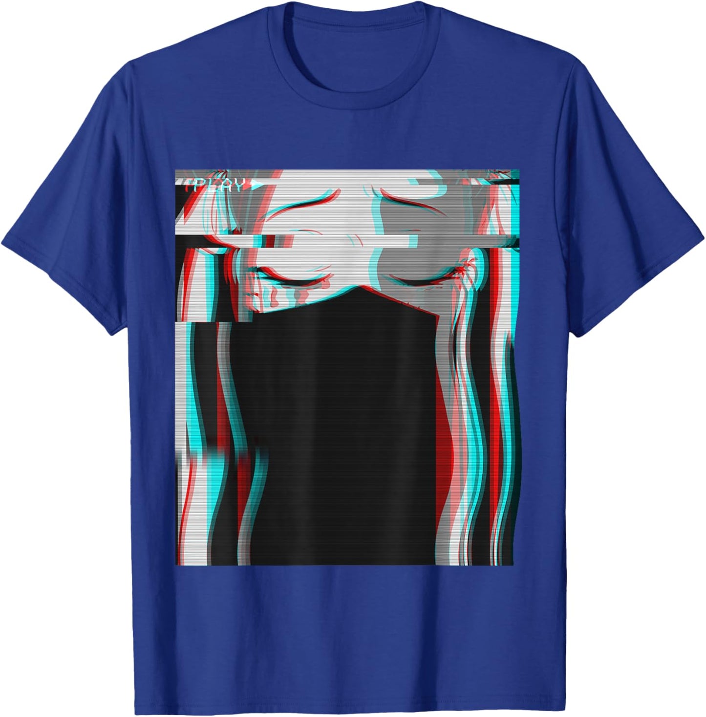 Vaporwave Aesthetic Sad Anime Girl Retro Eboy Egirl Harajuku T-Shirt - T-Shirt | Royal