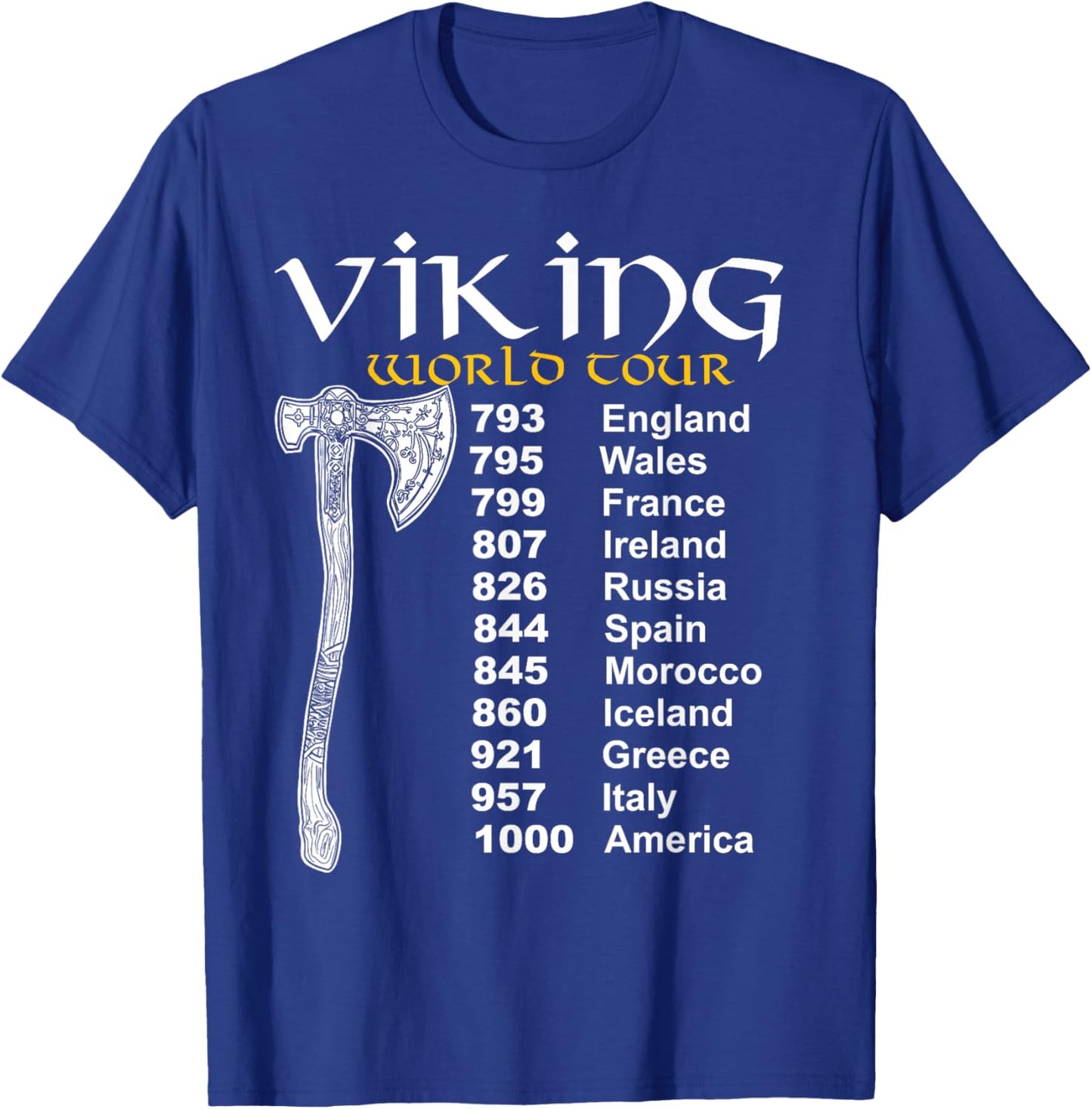 Viking World Tour T-Shirt - T-Shirt | Royal