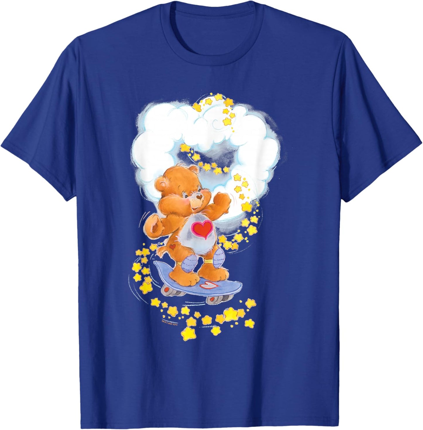 Care Bears Valentine's Day Tenderheart Skateboarding Bear T-Shirt - T-Shirt | Royal