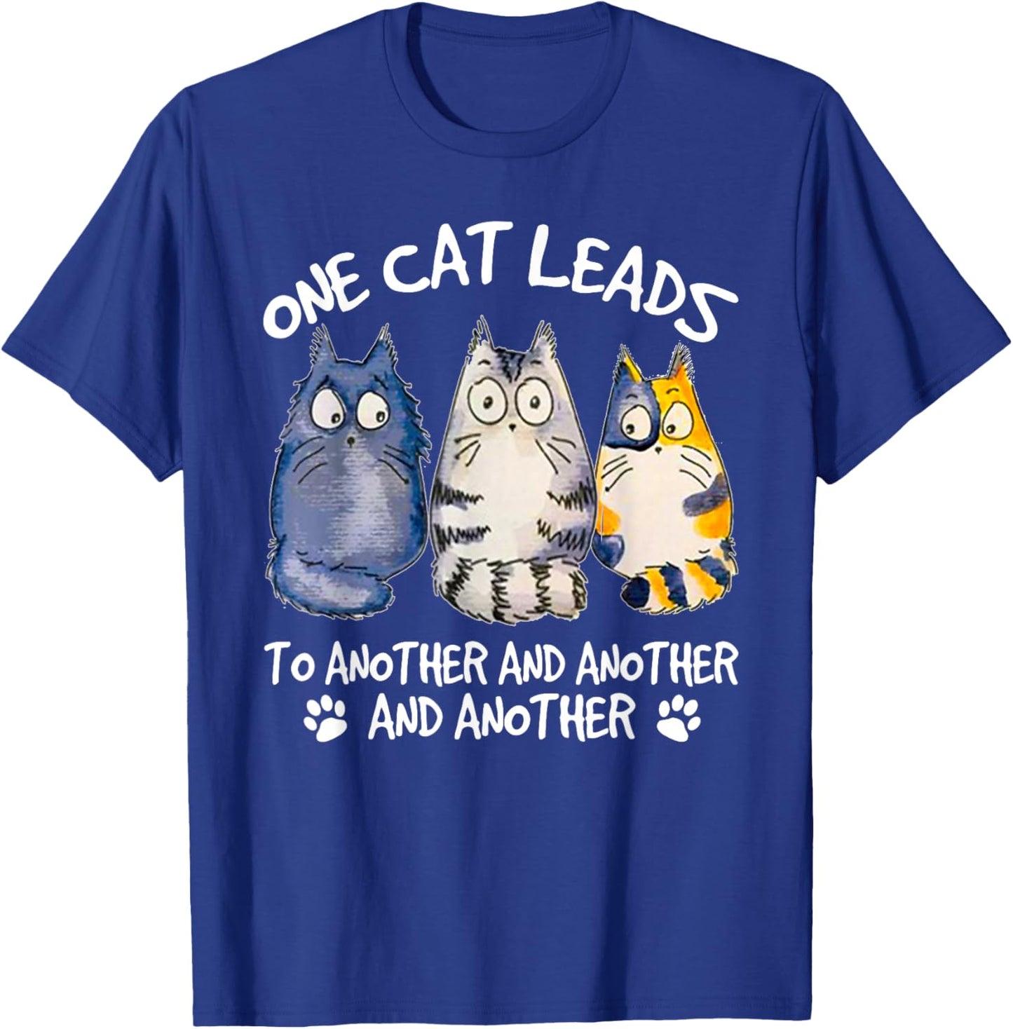 Funny Cat Design Cat Lover Kitten Cat T-Shirt - T-Shirt | Royal