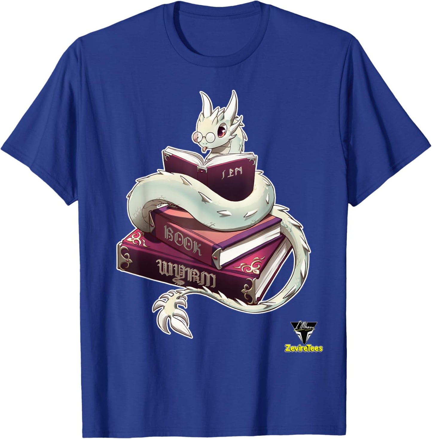 Book Wyrm T-Shirt - T-Shirt | Royal