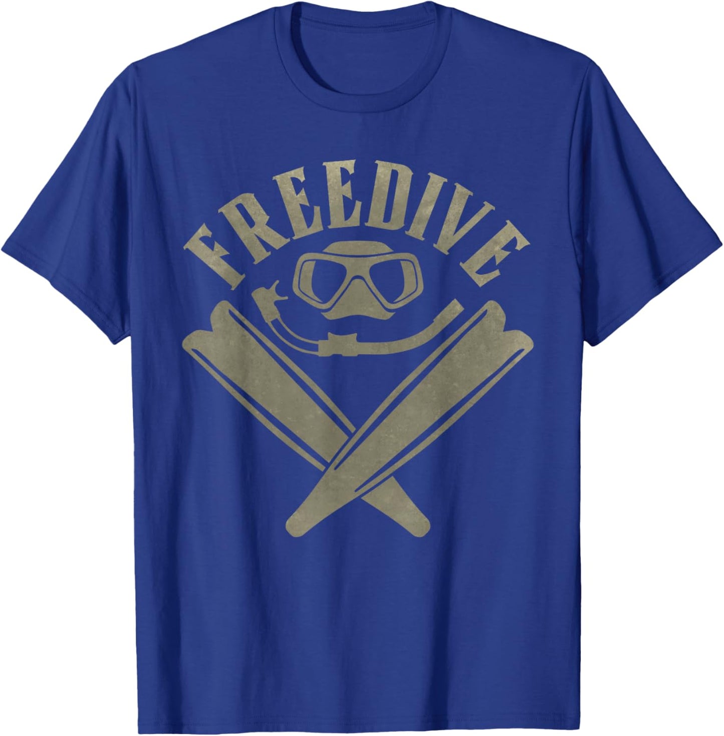 Freedive - Mask, Snorkel, and Fins T-Shirt - T-Shirt | Royal