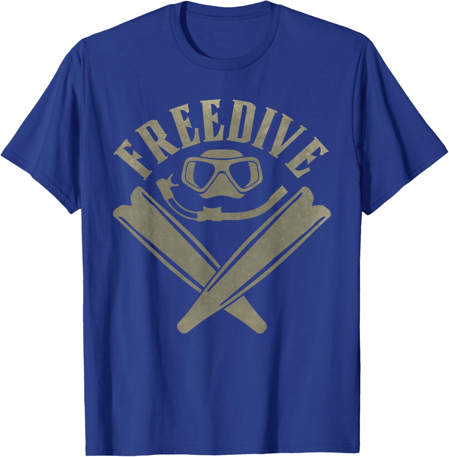 Freedive - Mask, Snorkel, and Fins T-Shirt - T-Shirt | Royal