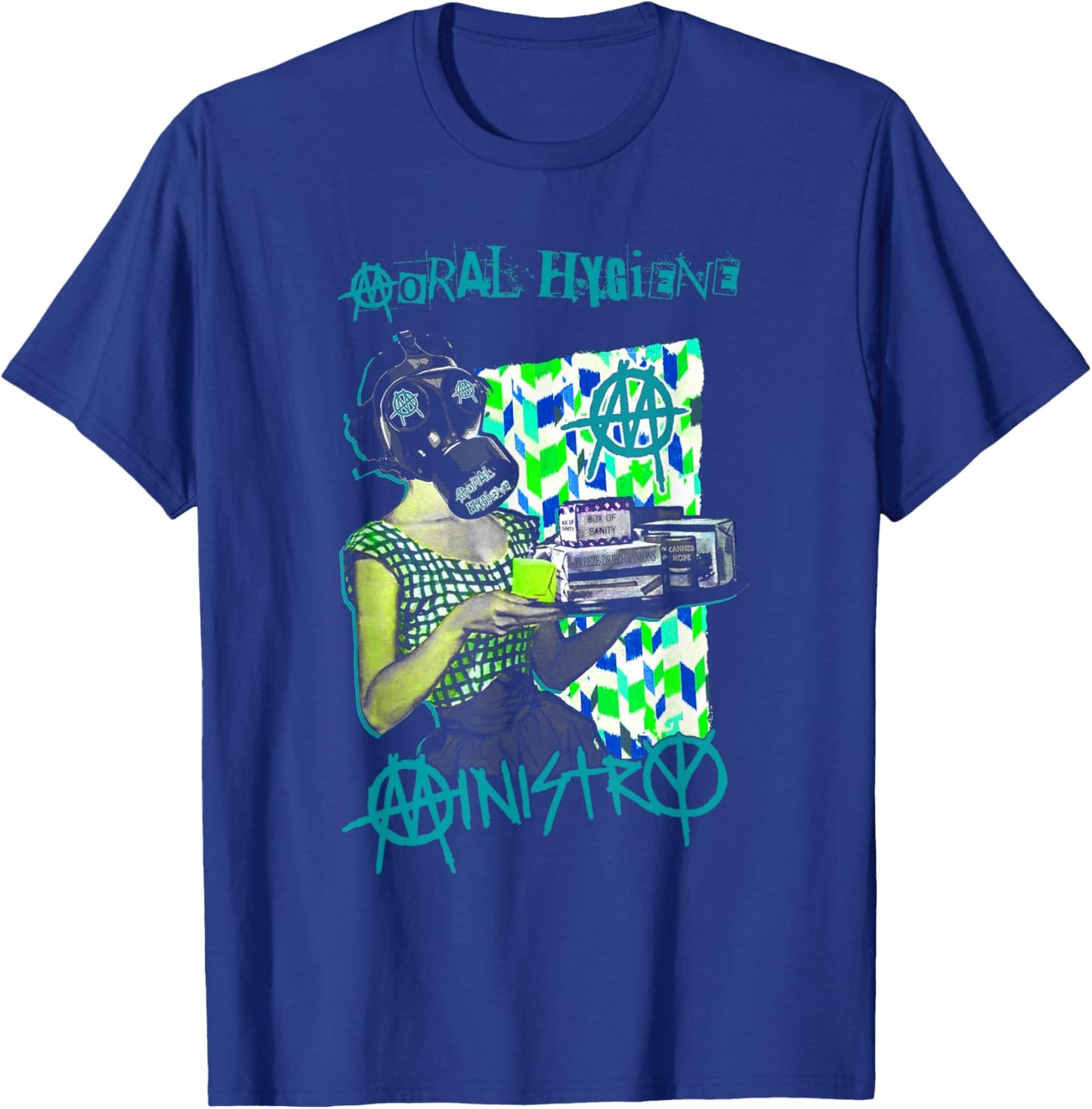 Ministry - Official Merchandise - Gas Mask Betty T-Shirt - T-Shirt | Royal