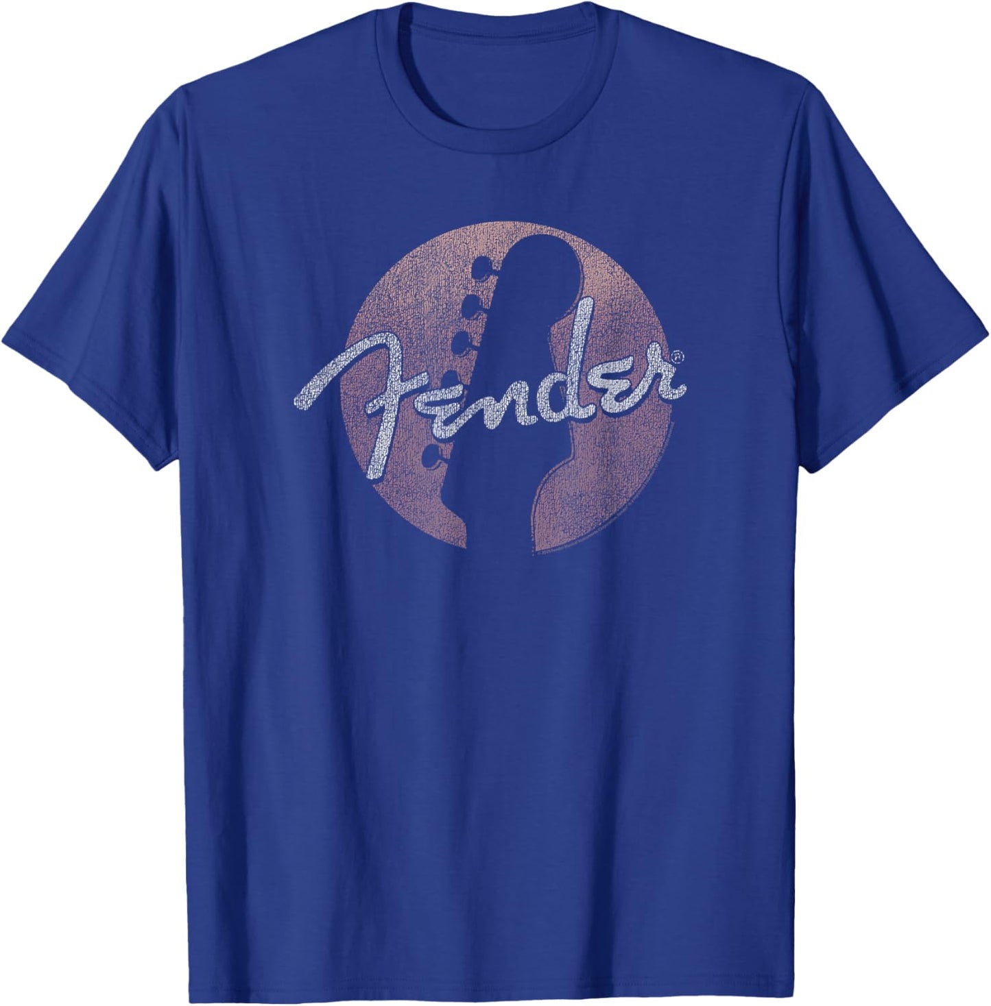 Fender Circle Guitar Headstock Logo T-Shirt - T-Shirt | Royal