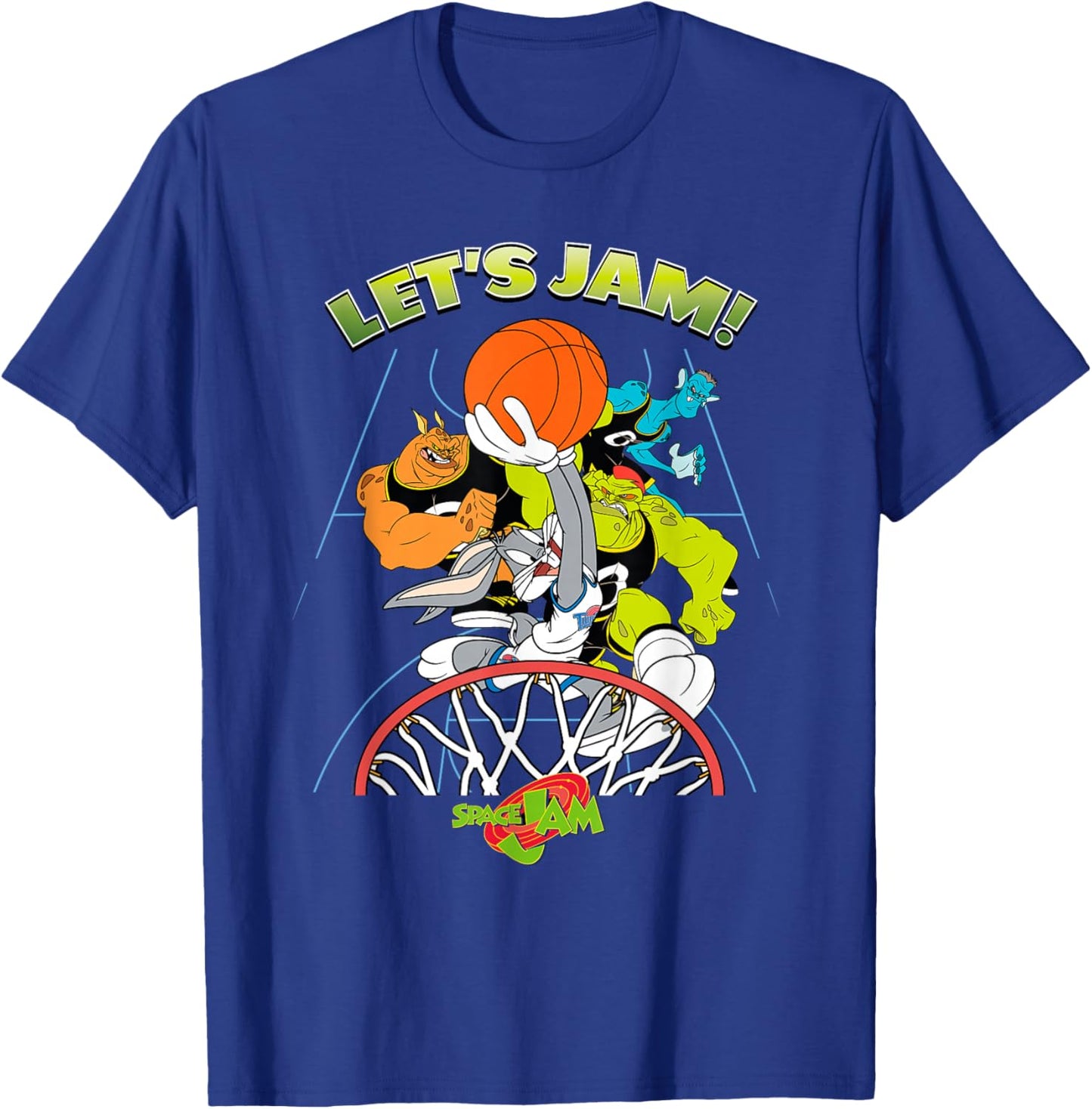 Space Jam Let's Jam T-Shirt - T-Shirt | Royal