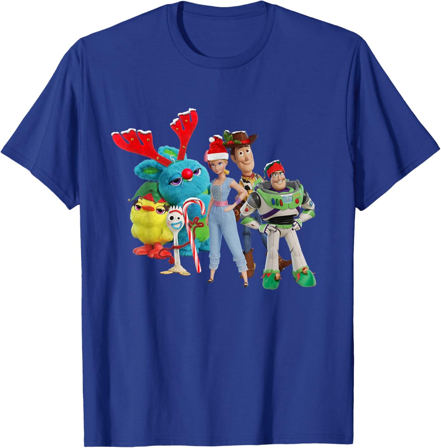 Disney Pixar Toy Story 4 Characters Holiday T-Shirt - T-Shirt | Royal