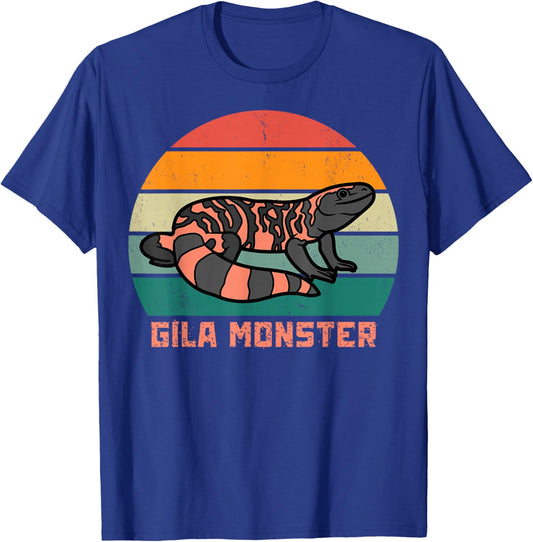 Gila Monster Vintage Sunset, Gila Monster T-Shirt - T-Shirt | Royal