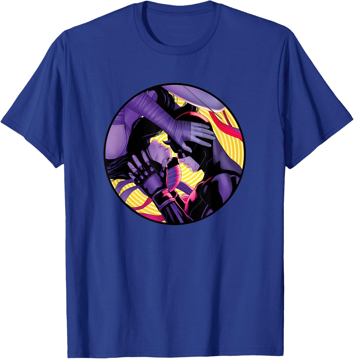 Marvel Daredevil & Elektra Variant Cover Valentine's Day T-Shirt - T-Shirt | Royal