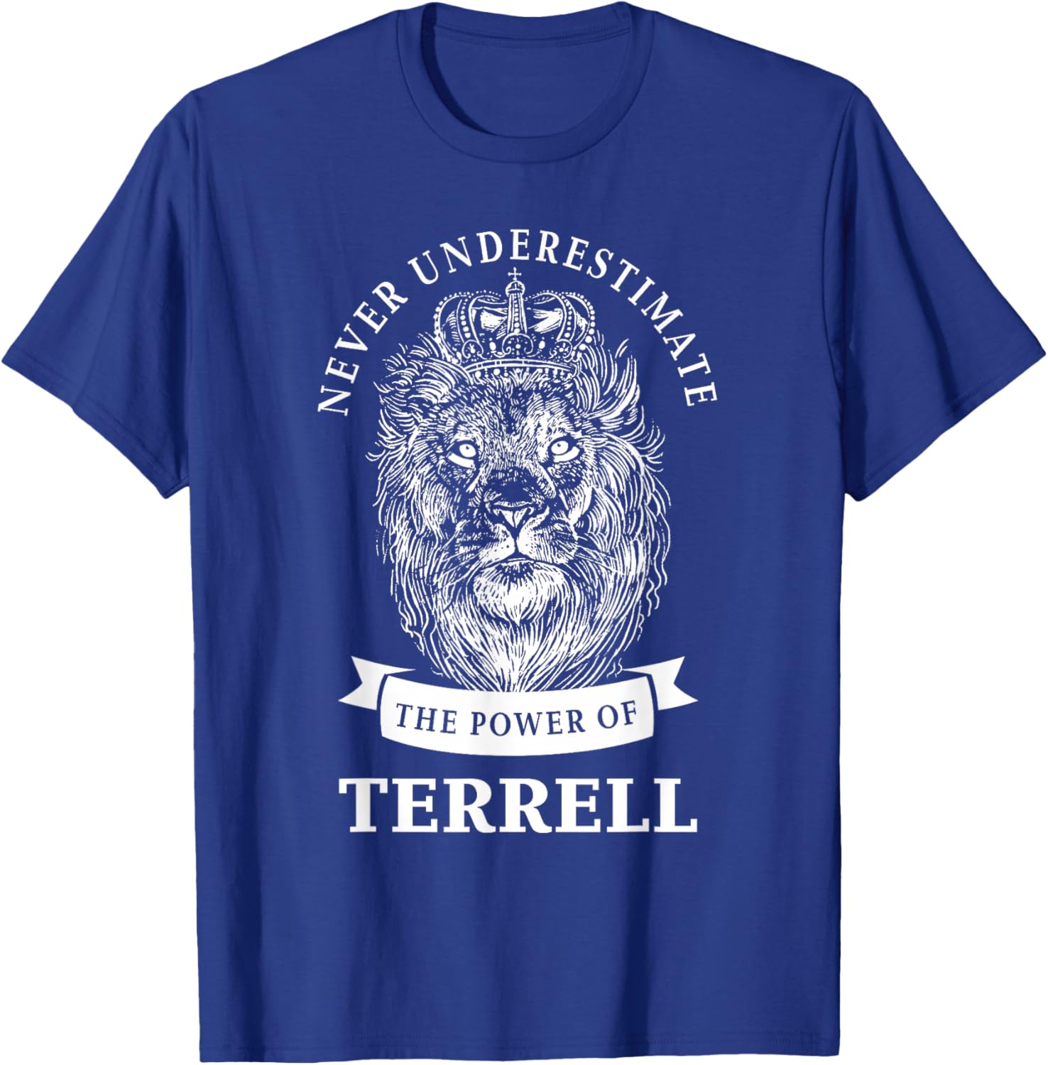 Terrell Gift Name Lion T-Shirt - T-Shirt | Royal
