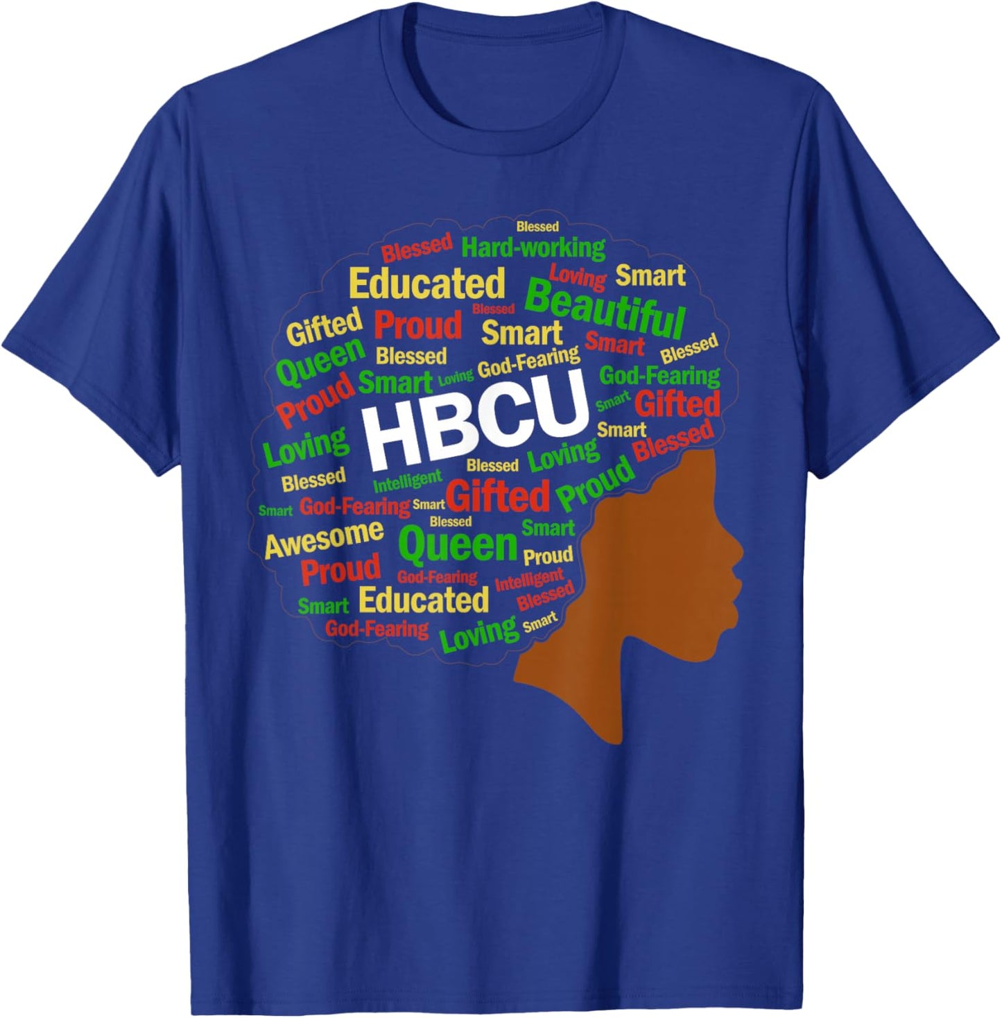 Women HBCU Grad Afro History Girls Historical Black College T-Shirt - T-Shirt | Royal