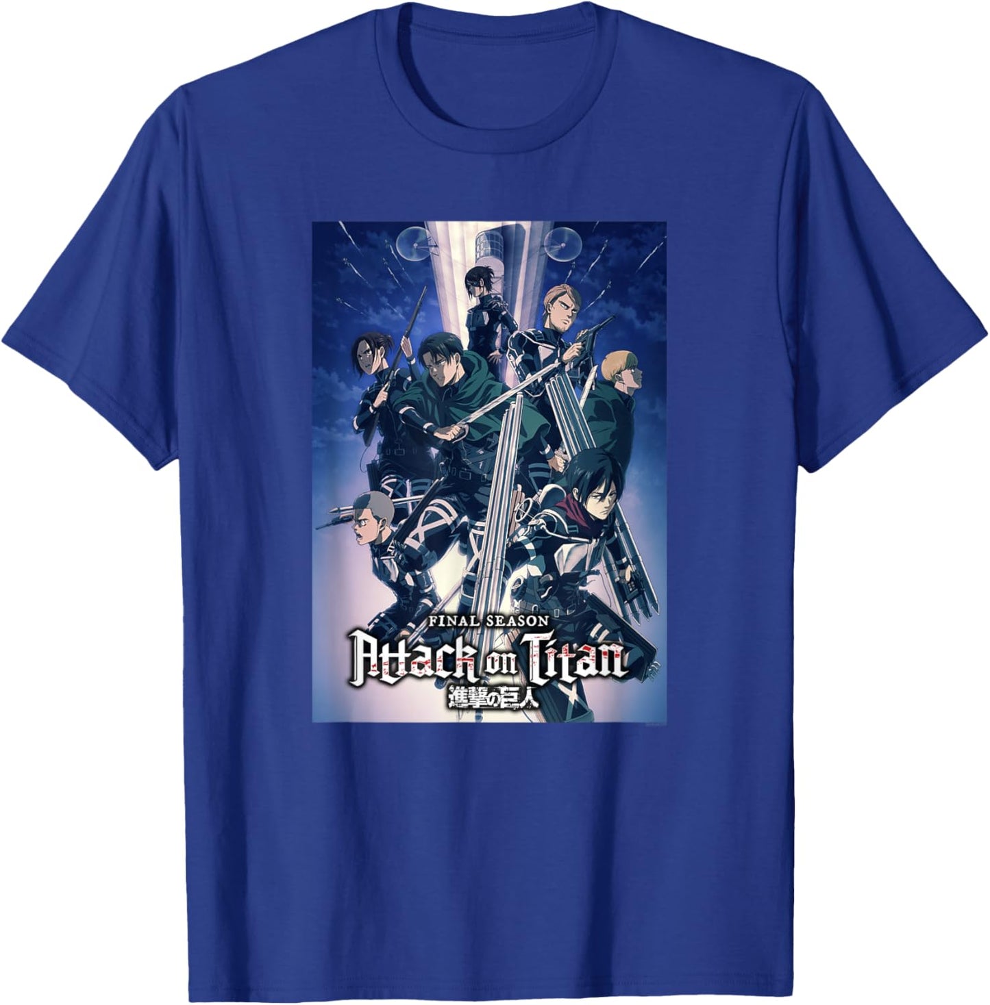 Attack on Titan Season 4 Colorful Key Art with Logo Anime T-Shirt - T-Shirt | Royal