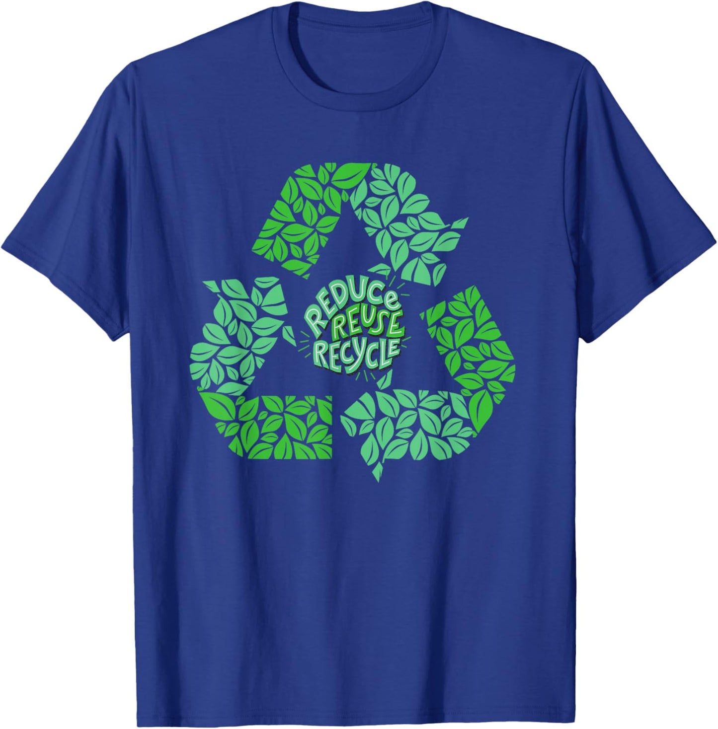 Earth Day Recycle Logo Vintage Recycling Gift T-Shirt - T-Shirt | Royal