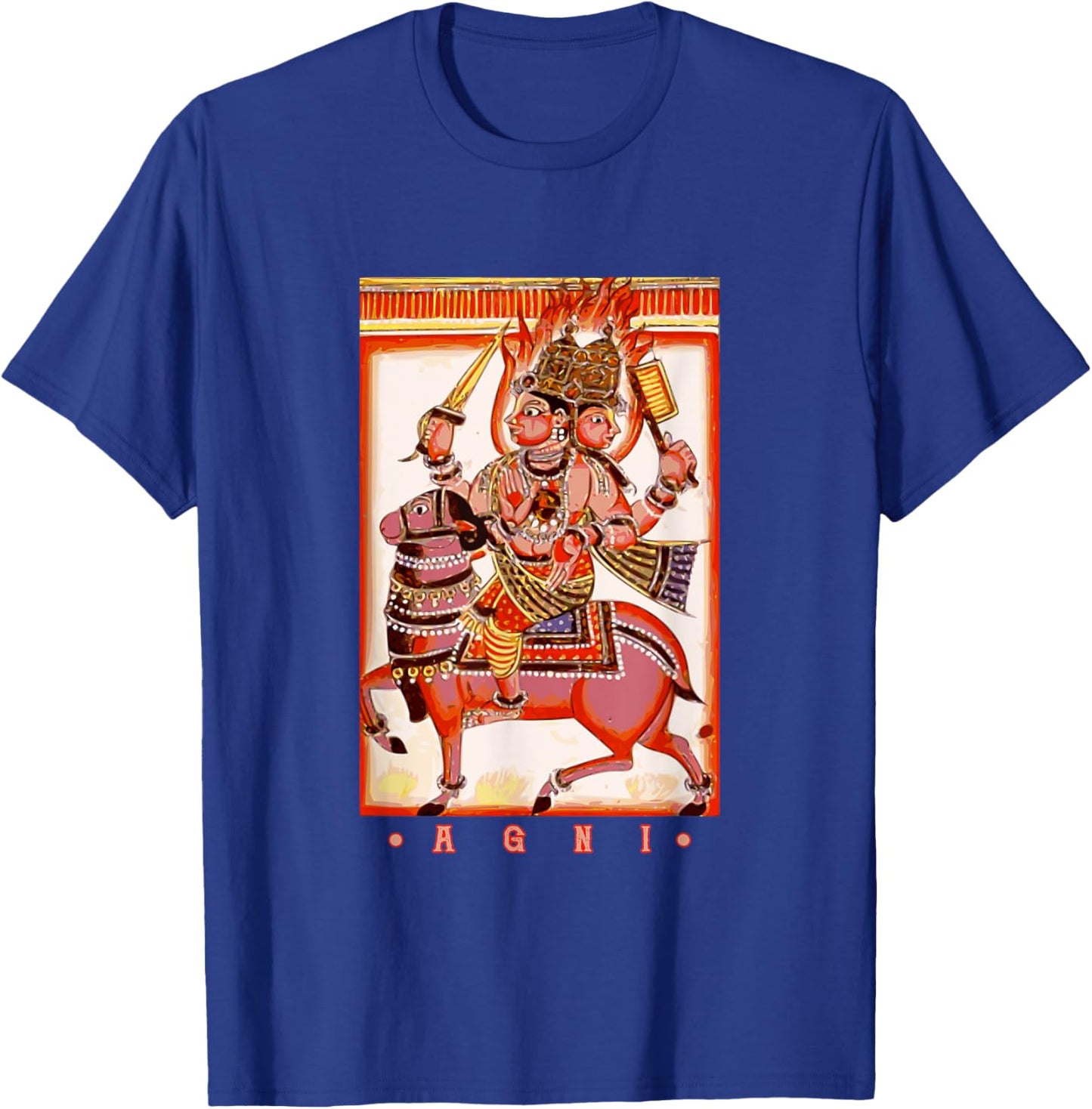 Agni Hindu Deva God of Fire Indian Hinduism T-Shirt - T-Shirt | Royal