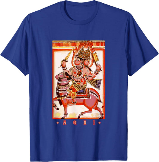 Agni Hindu Deva God of Fire Indian Hinduism T-Shirt - T-Shirt | Royal