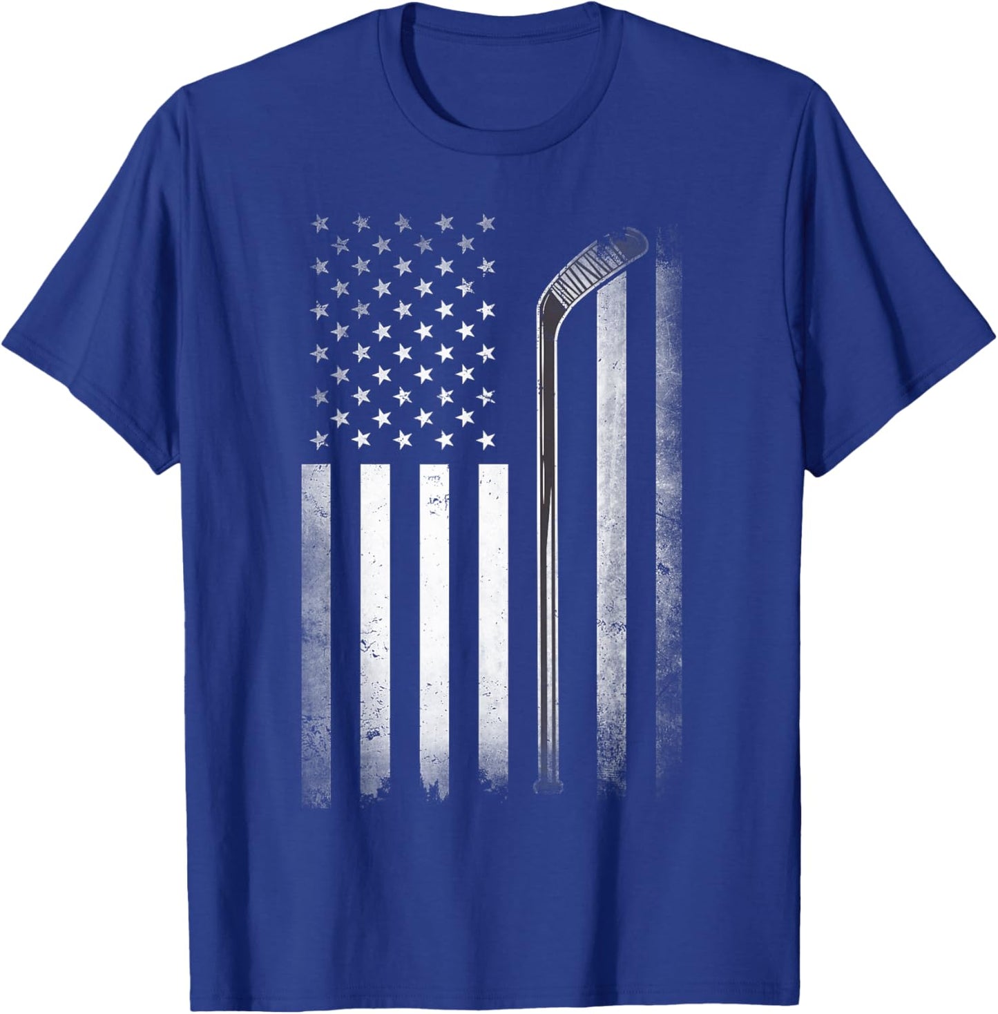 US Ice Hockey USA Practice Flag American Women Men T-Shirt - T-Shirt | Royal