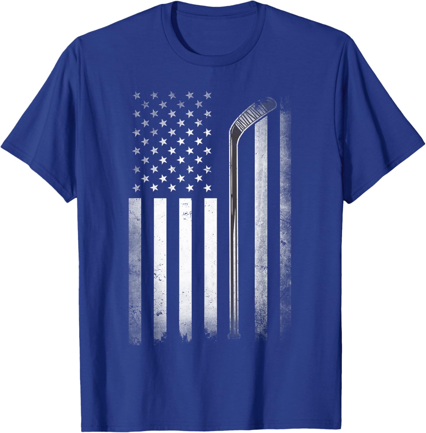 US Ice Hockey USA Practice Flag American Women Men T-Shirt - T-Shirt | Royal