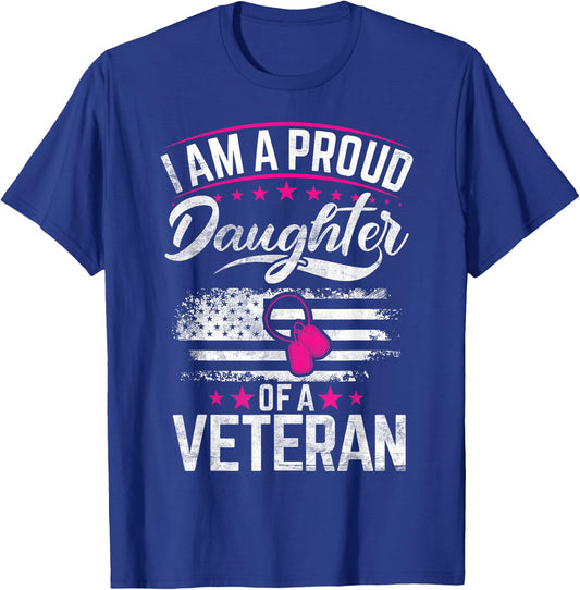 Veteran Daughter Veterans Daughter T-Shirt - T-Shirt | Royal