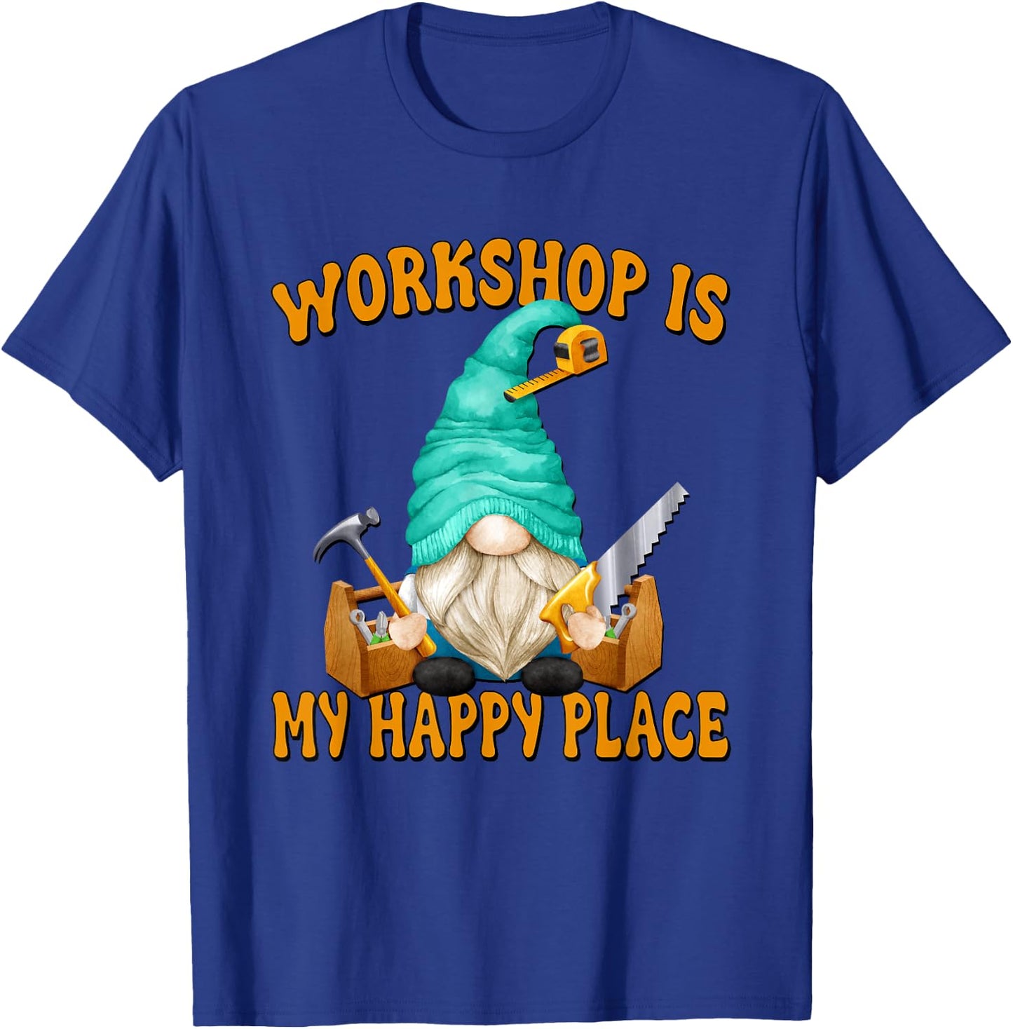 Woodworker Funny Saying Woodworking Gnome For Carpenters T-Shirt - T-Shirt | Royal