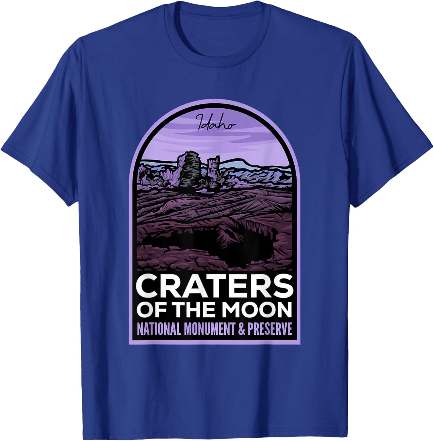 Craters of the Moon Idaho T-Shirt - T-Shirt | Royal