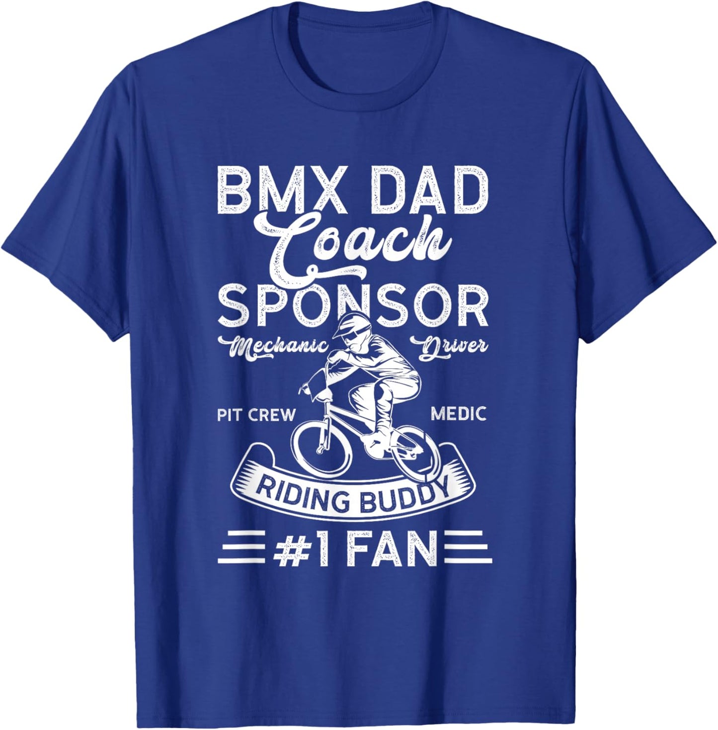 BMX DAD-Trainer Sponsor Mechanic Driver BMX Father T-Shirt - T-Shirt | Royal