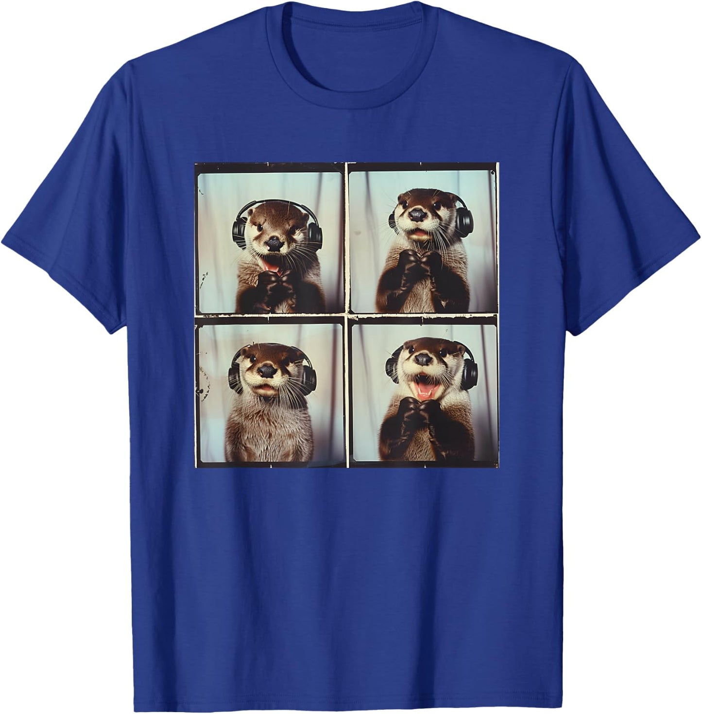 Cute Sea Otter ASD Autism Sensory Music Autistic Otter Lover T-Shirt - T-Shirt | Royal