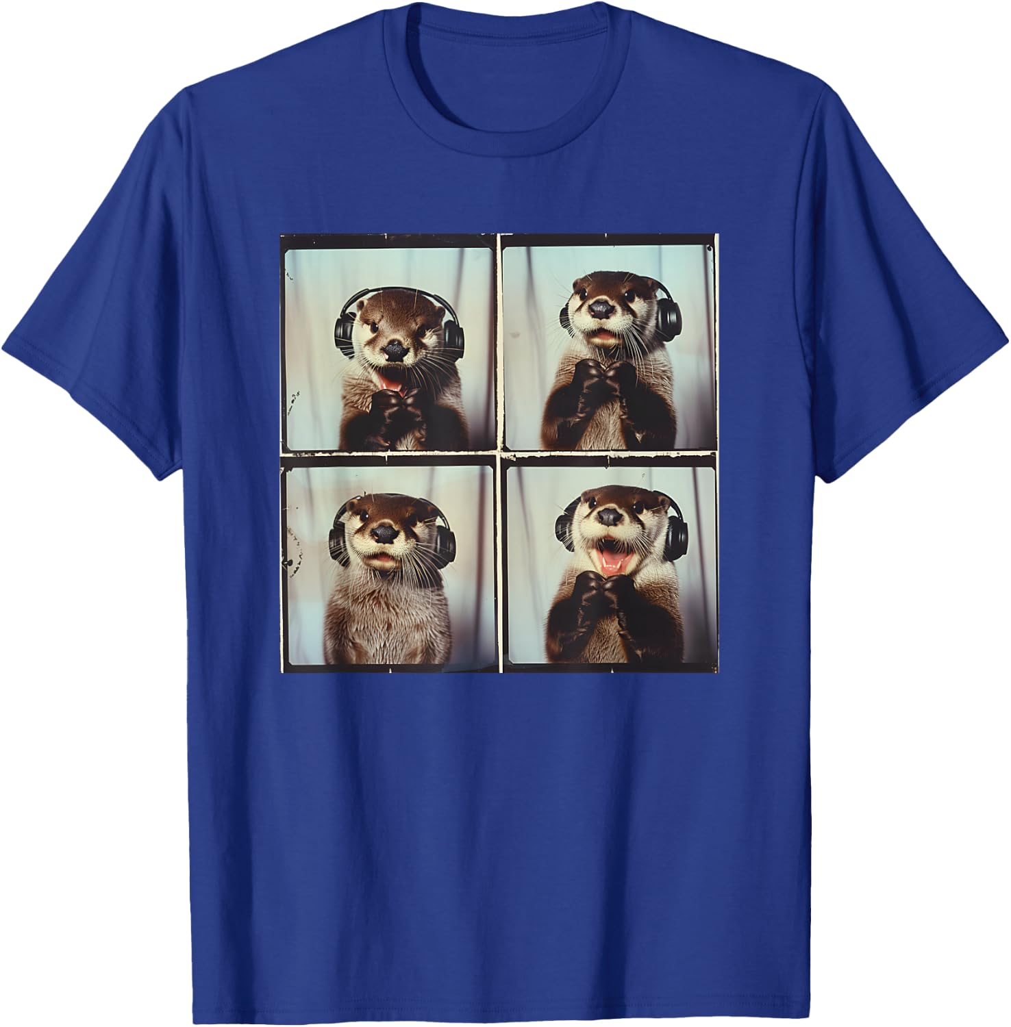 Cute Sea Otter ASD Autism Sensory Music Autistic Otter Lover T-Shirt - T-Shirt | Royal