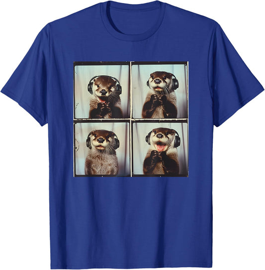 Cute Sea Otter ASD Autism Sensory Music Autistic Otter Lover T-Shirt - T-Shirt | Royal