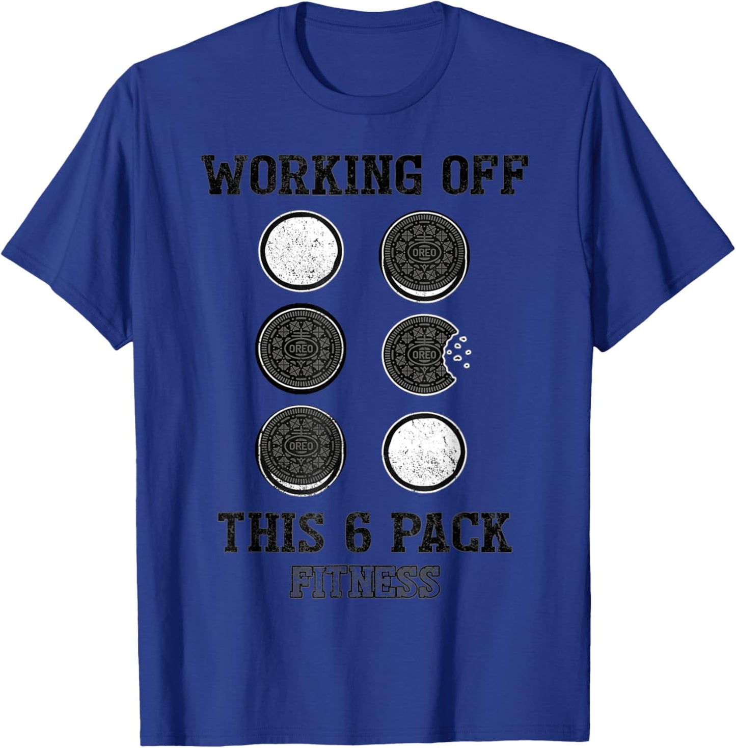 Working Off This 6 Pack Fitness T-Shirt - T-Shirt | Royal