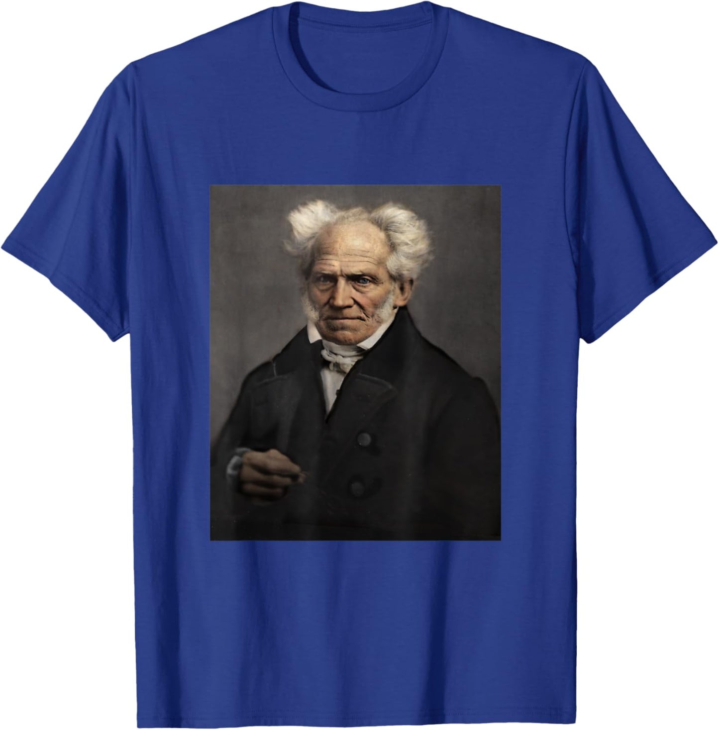 Arthur Schopenhauer German Philosopher Dark Philosophy T-Shirt - T-Shirt | Royal