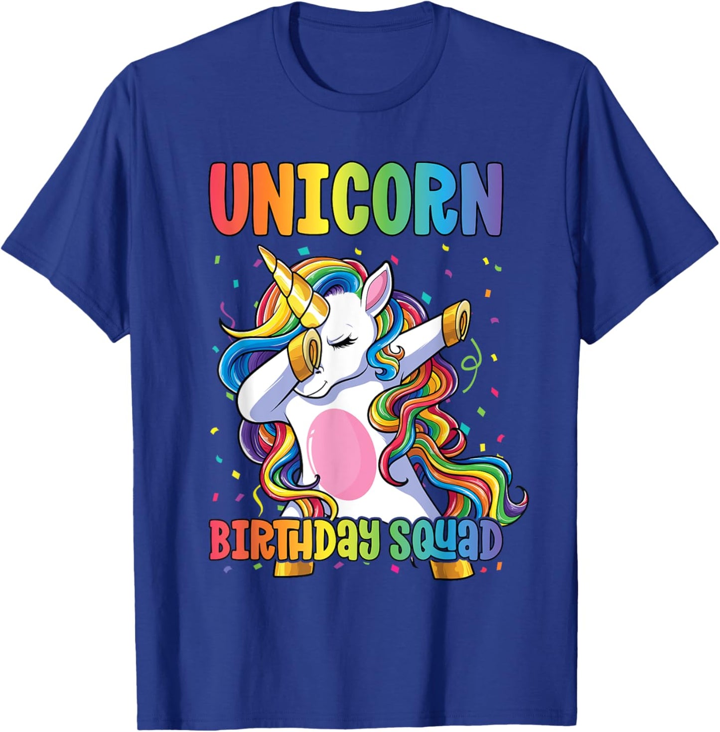 Squad of the Birthday Princess Shirt Unicorn Birthday Squad T-Shirt - T-Shirt | Royal
