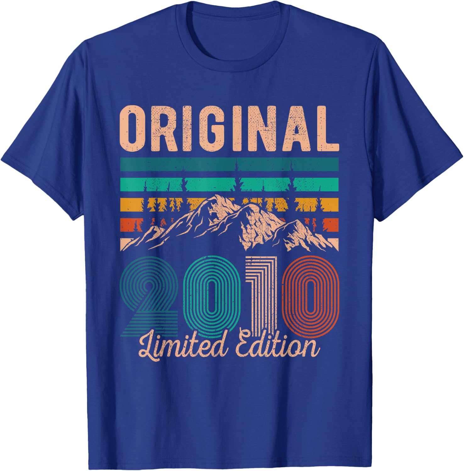 Legendary Since 2010 Birthday Hiking Mountains Vintage 2010 T-Shirt - T-Shirt | Royal