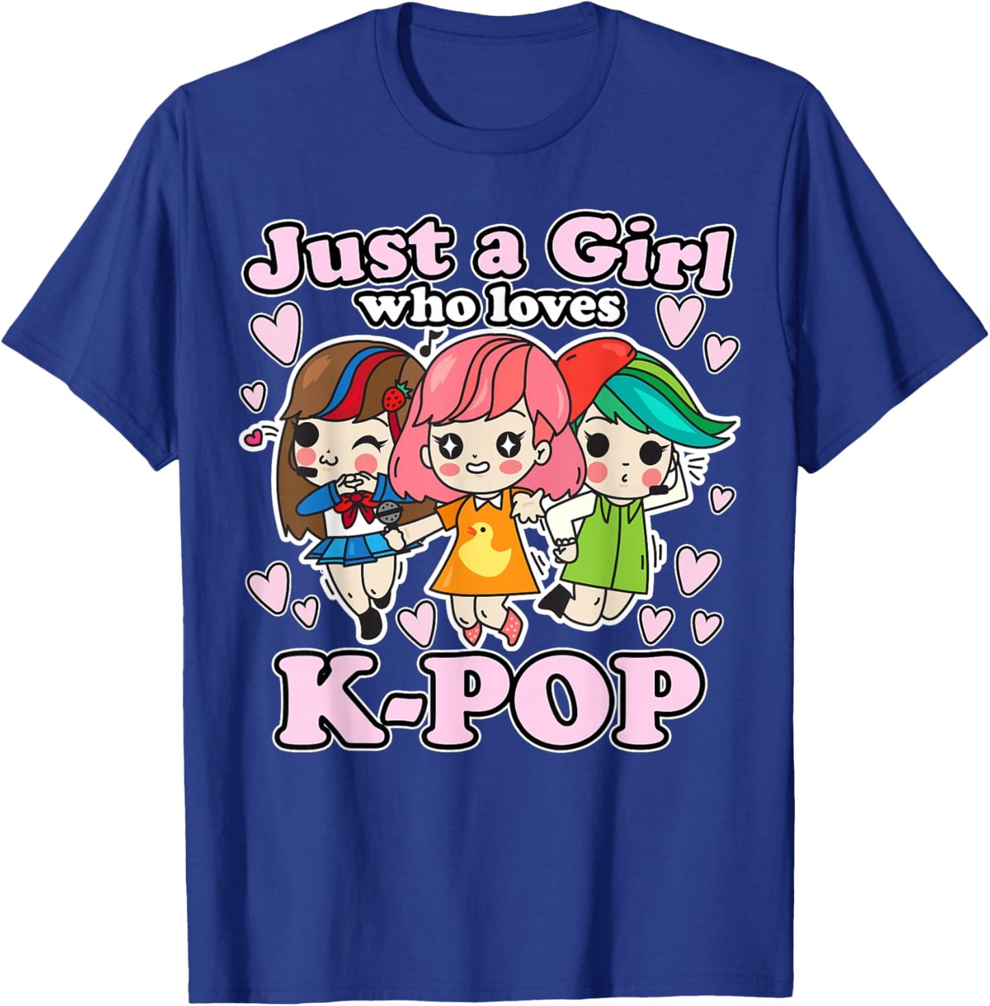 K-Pop Korean Popular Music Saranghae Merchandise -Adults Black Cotton Blend K-Pop themed T-Shirt - T-Shirt | Royal