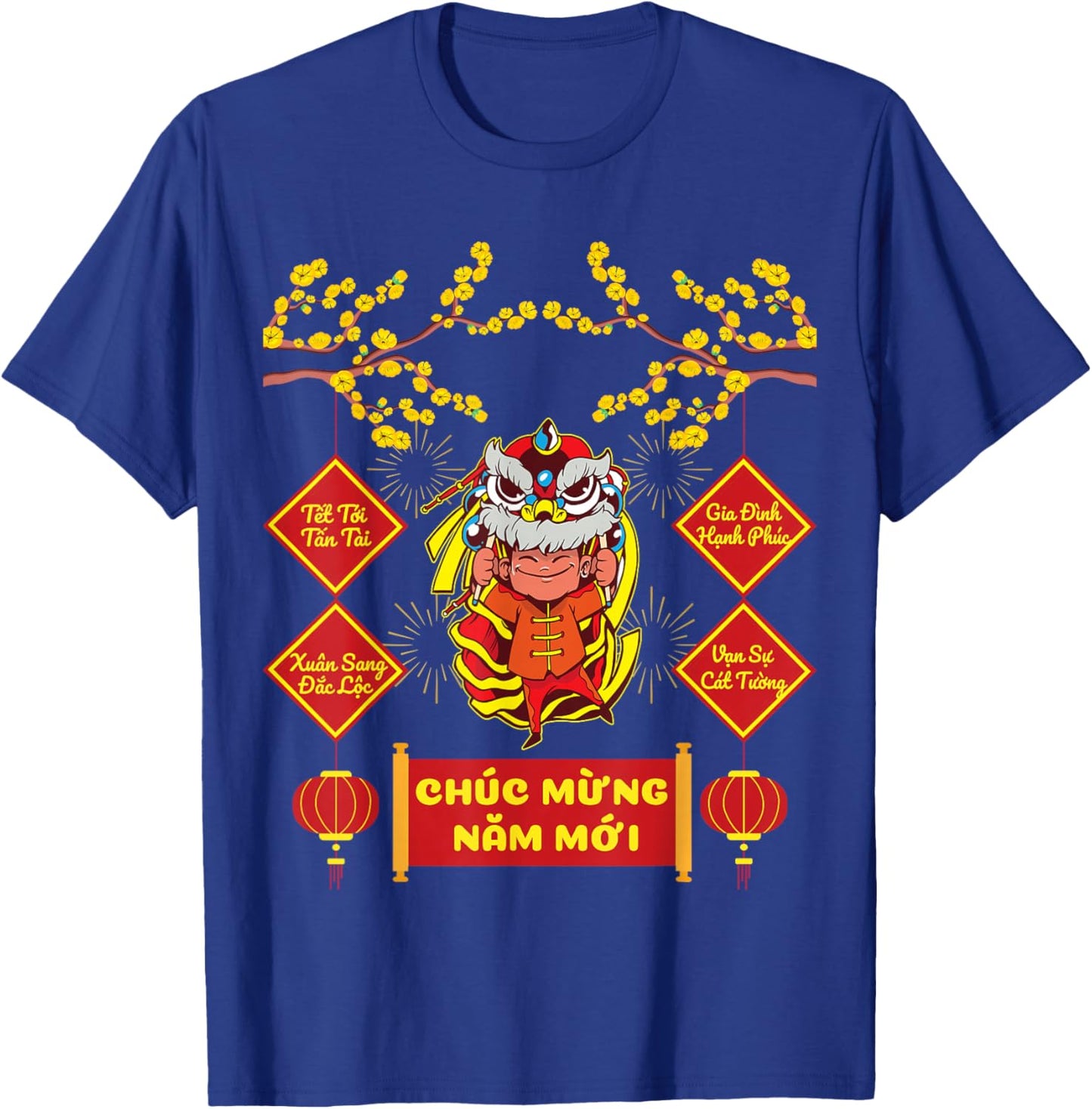 Vietnamese New Year Red Envelopes 2026 Chuc Mung Nam Moi Kid T-Shirt - T-Shirt | Royal