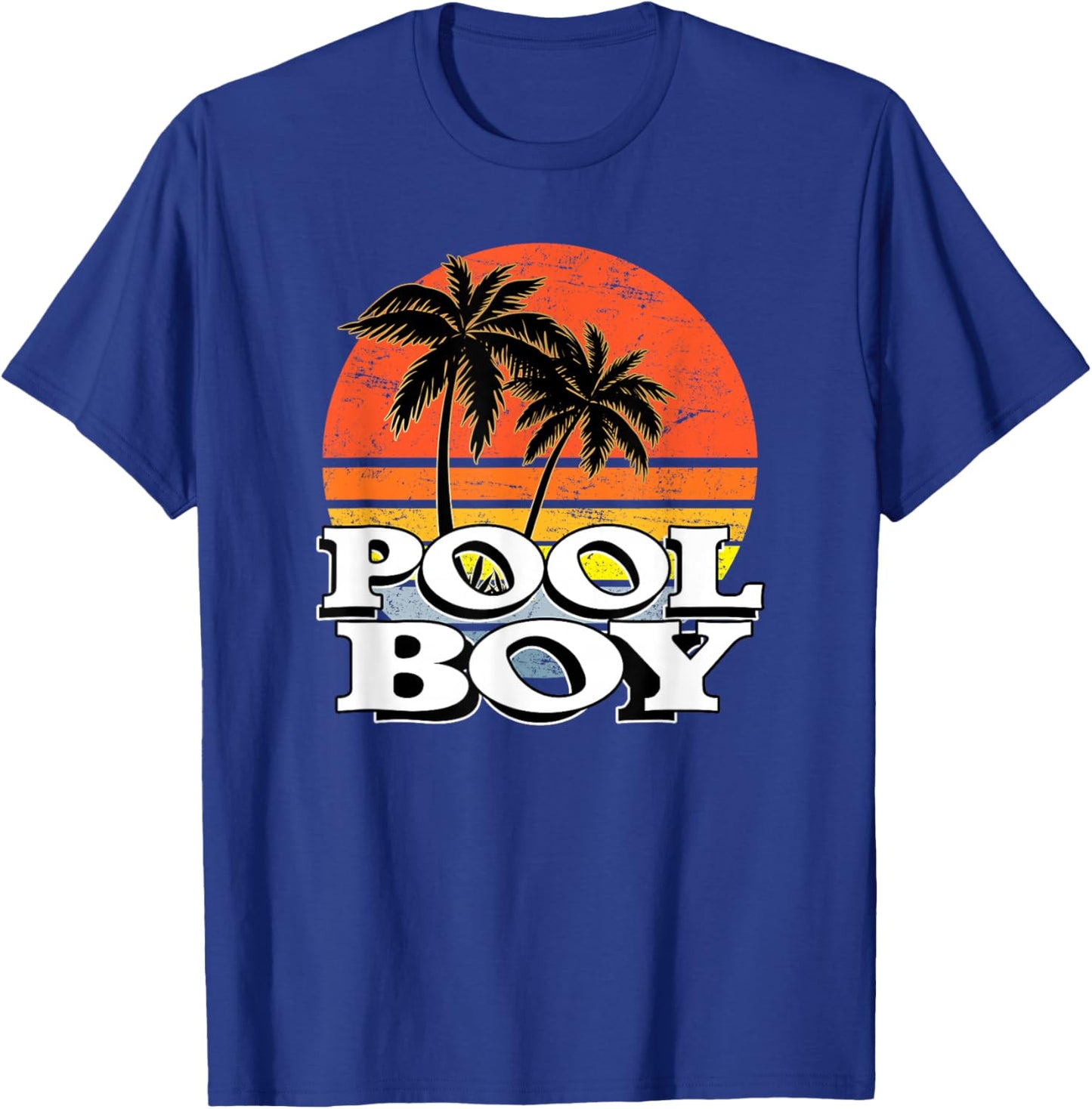 Poolboy - perfect fun holiday, beach, pool, statement design T-Shirt - T-Shirt | Royal